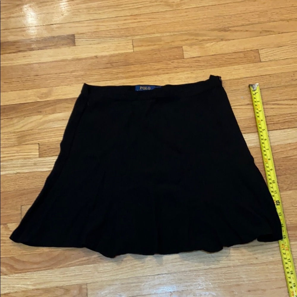 Polo black mini skirt